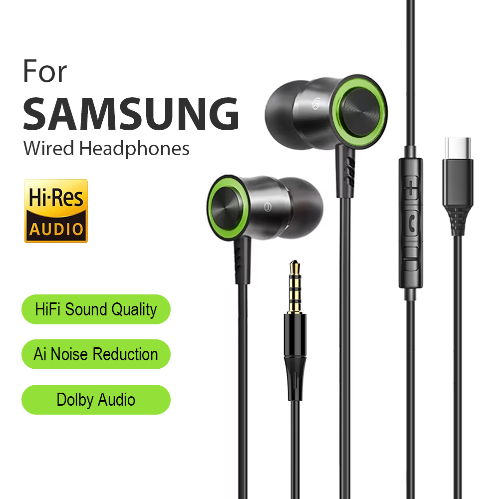 USB Type C Wired Headphones Fo - Type C Wired Earphones With Mic recension och pris