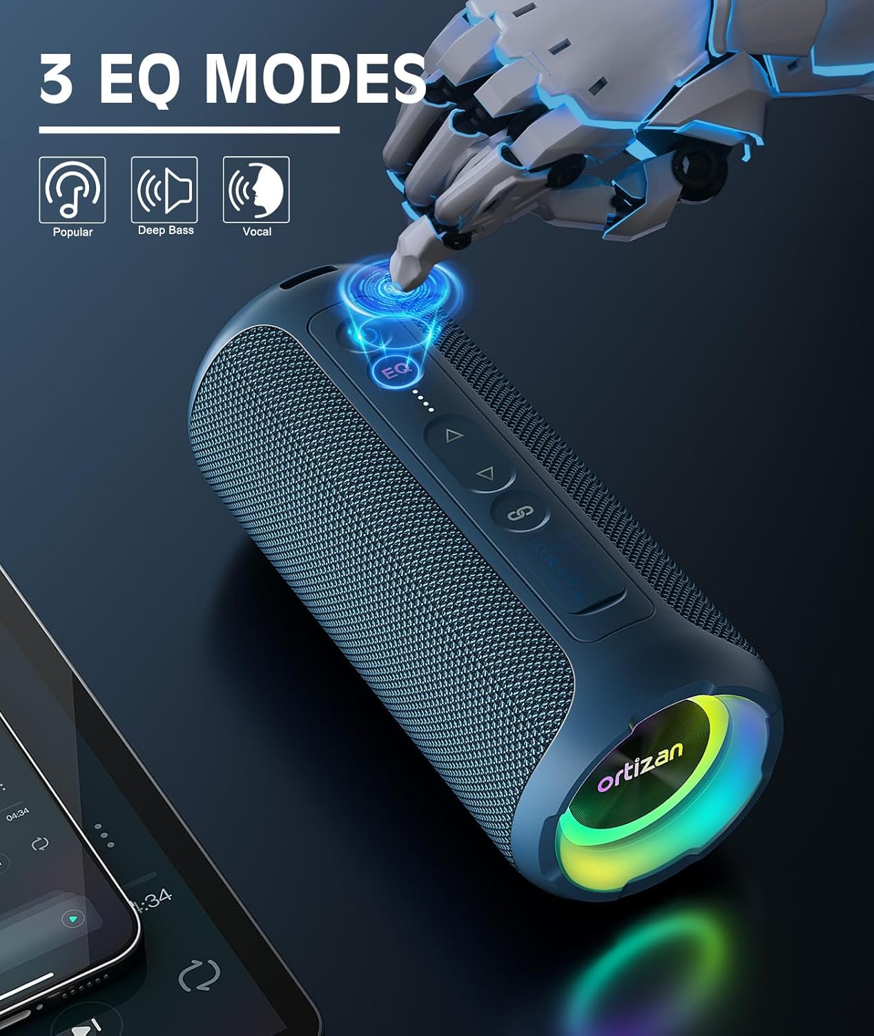 Ortizan Wireless Bluetooth Spe - Portable Bluetooth Speaker Waterproof Ipx7 recension och pris