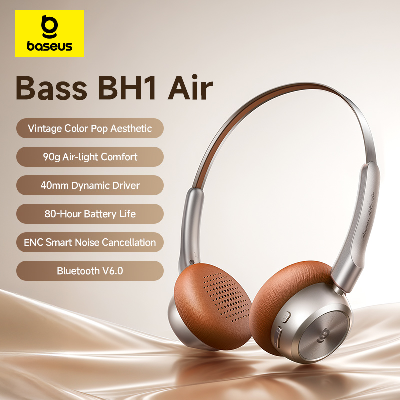 Baseus BH1 Air Wireless Headph - Anc Wireless Over Ear Headphones recension och pris