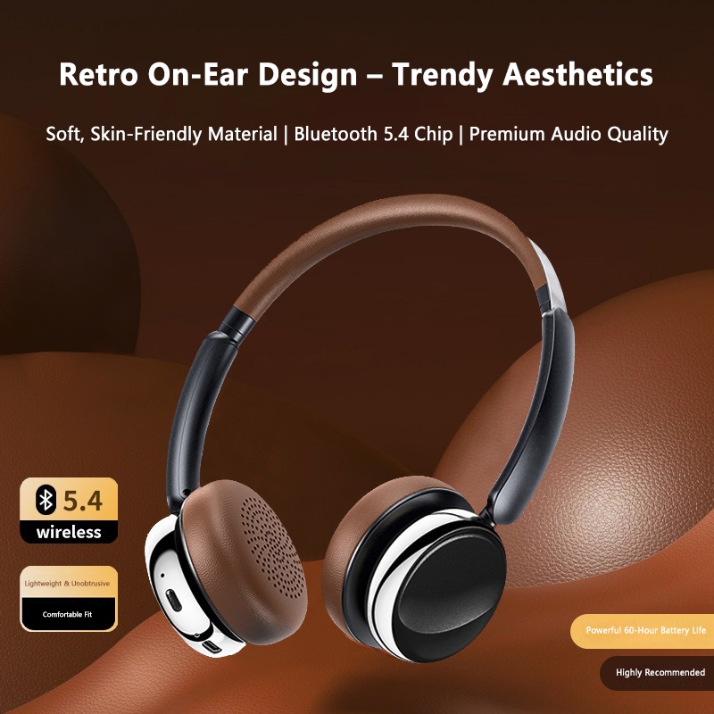 Retro Wireless Bluetooth Over  - Anc Wireless Over Ear Headphones recension och pris