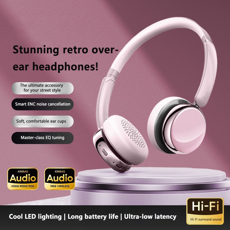 Retro Wireless Bluetooth Over  - Anc Wireless Over Ear Headphones recension och pris