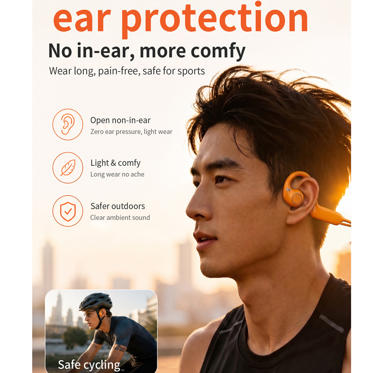 New Smart Camera Earphone Bone - Bone Conduction Running Headphones recension och pris