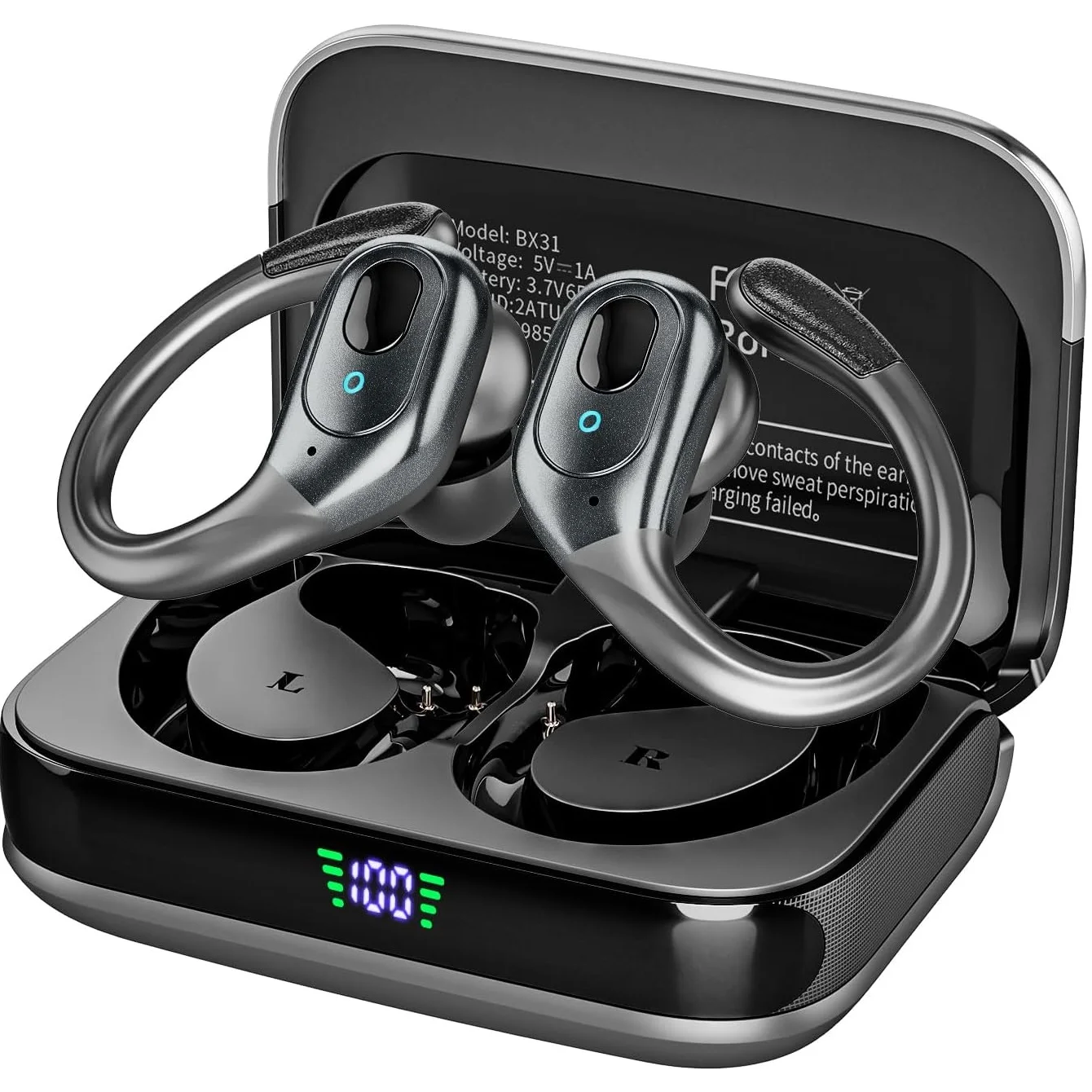 TWS Sports Earbuds Bluetooth 6 - Type C Wired Earphones With Mic recension och pris