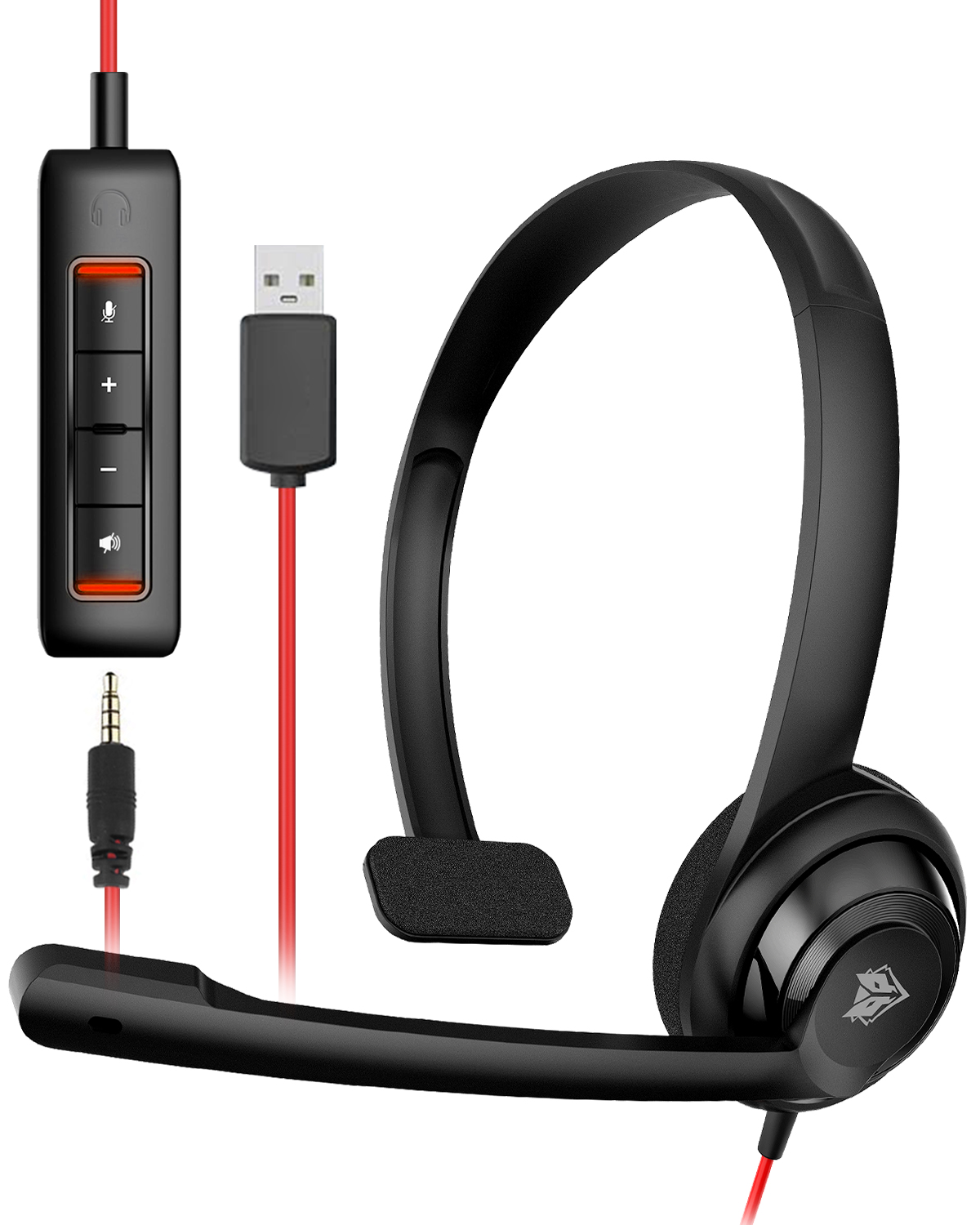 NUBWO HW02 USB Headset with Mi - Type C Wired Earphones With Mic recension och pris
